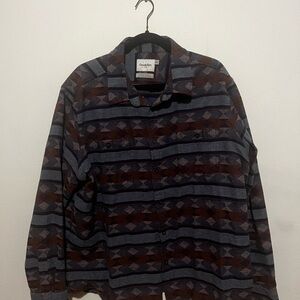 Goodfellow & Co Men's Striped Pattern Jacket - Brown and Gray